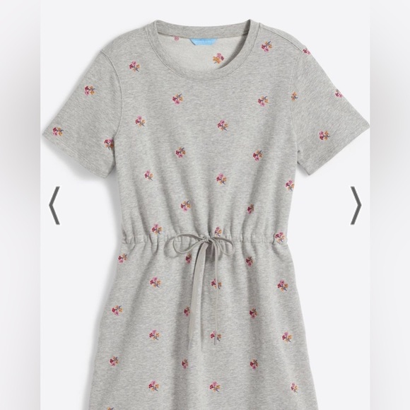 Draper James Gretchen Sweatshirt Dress in Embroidered Viola Cotton Size 1X - Picture 4 of 11